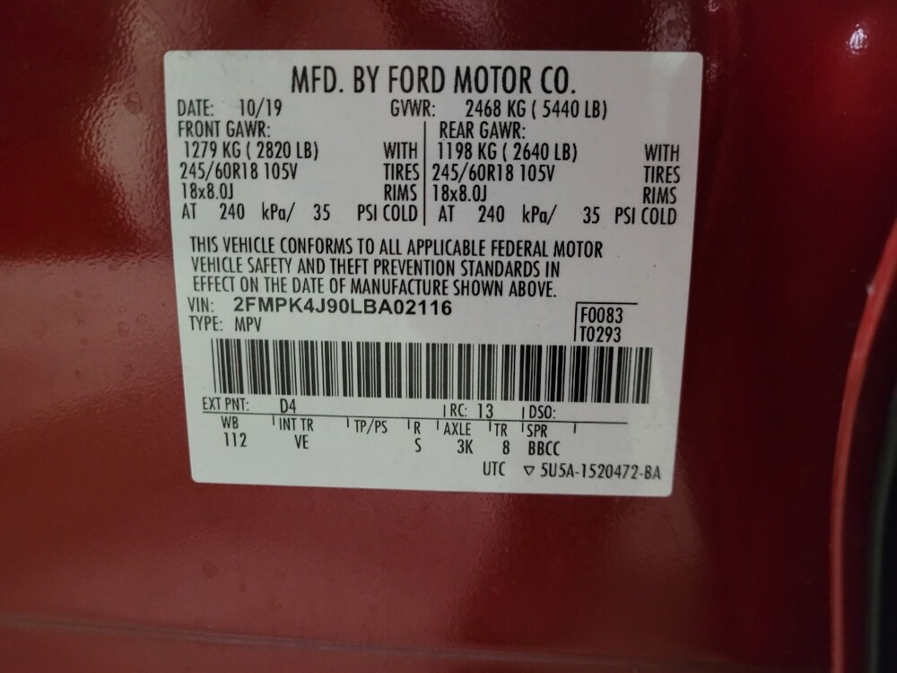 2020 Ford Edge in New Castle, DE 19720 - 18106901 33