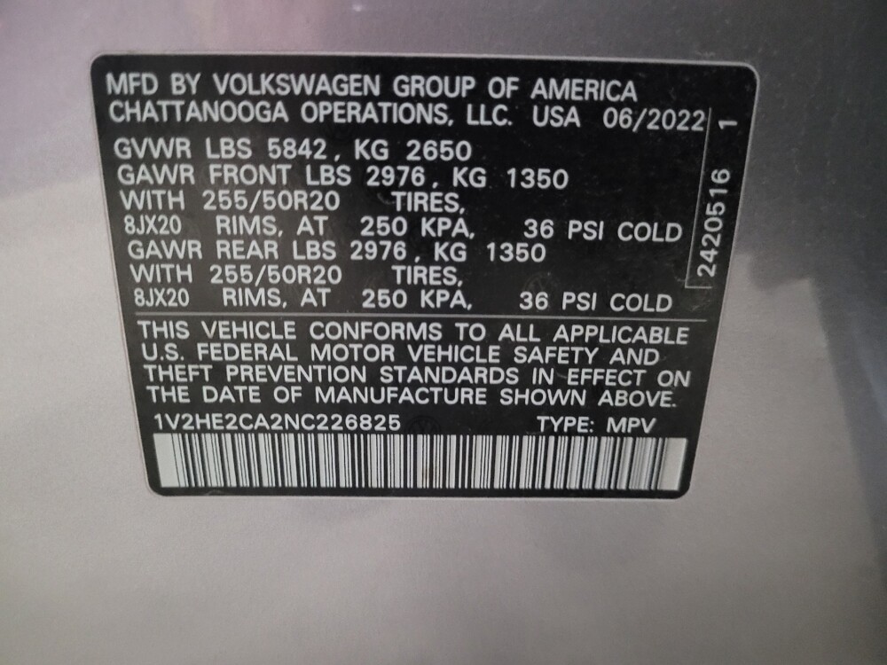 2022 Volkswagen Atlas in New Castle, DE 19720 - 18106905 33