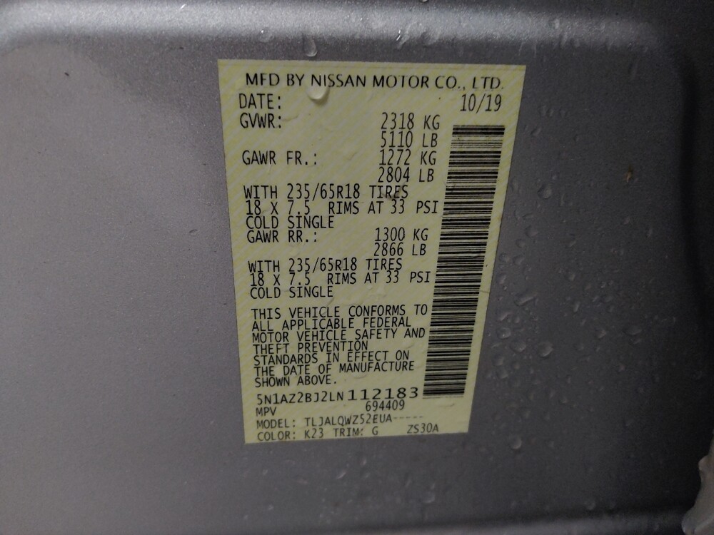 2020 Nissan Murano in Union City, GA 30291 - 18106925 33