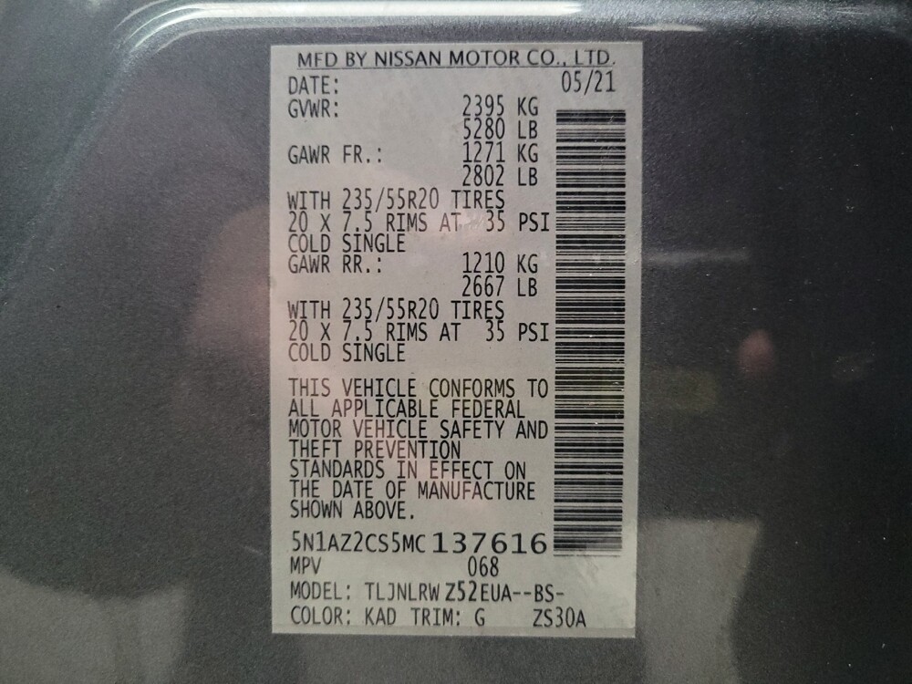 2021 Nissan Murano in Eastpointe, MI 48021 - 18106934 33