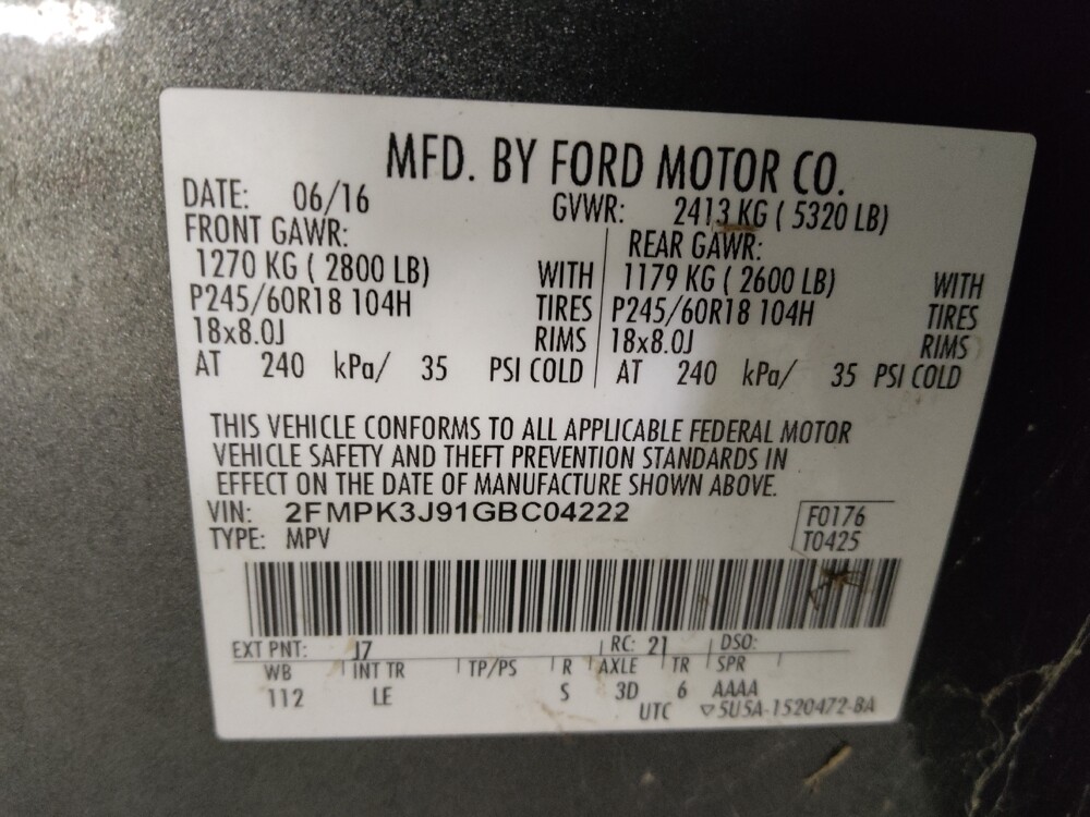 2016 Ford Edge in Union City, GA 30291 - 18106969 33