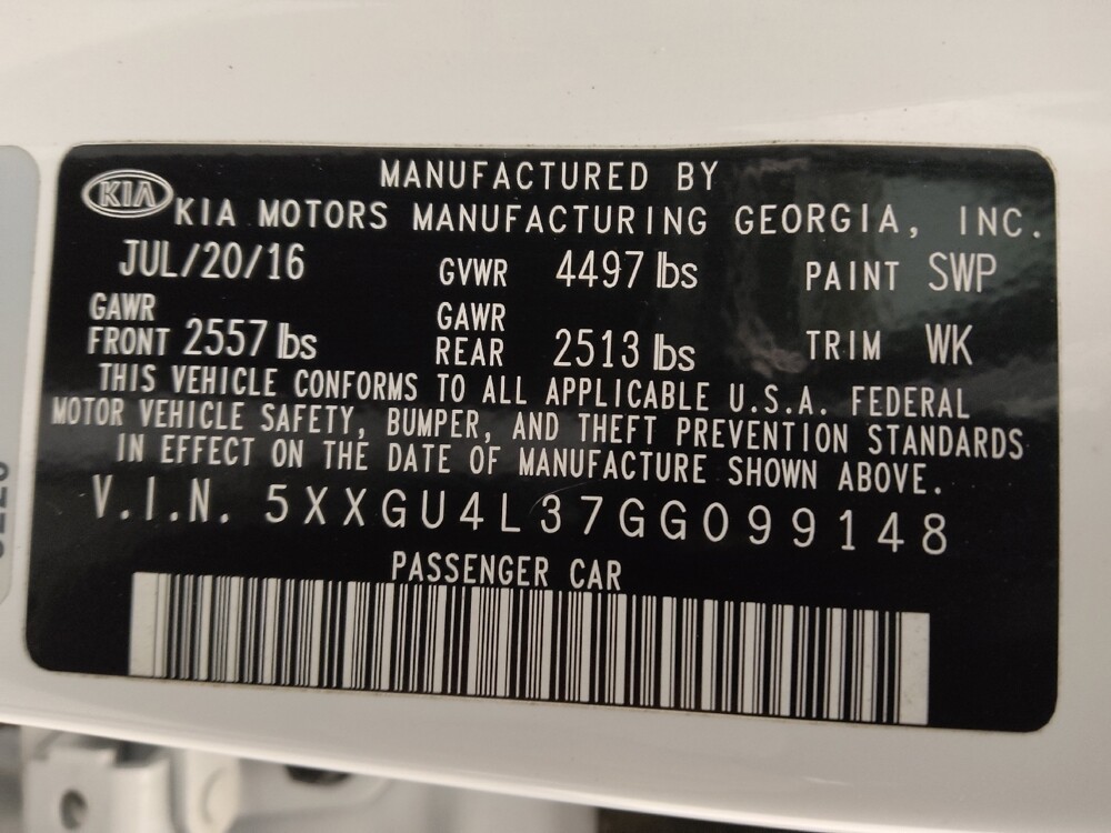 2016 Kia Optima in Colorado Springs, CO 80909 - 18107003 33