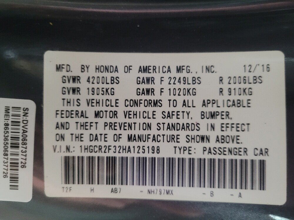 2017 Honda Accord in Pelham, AL 35124 - 18107075 33