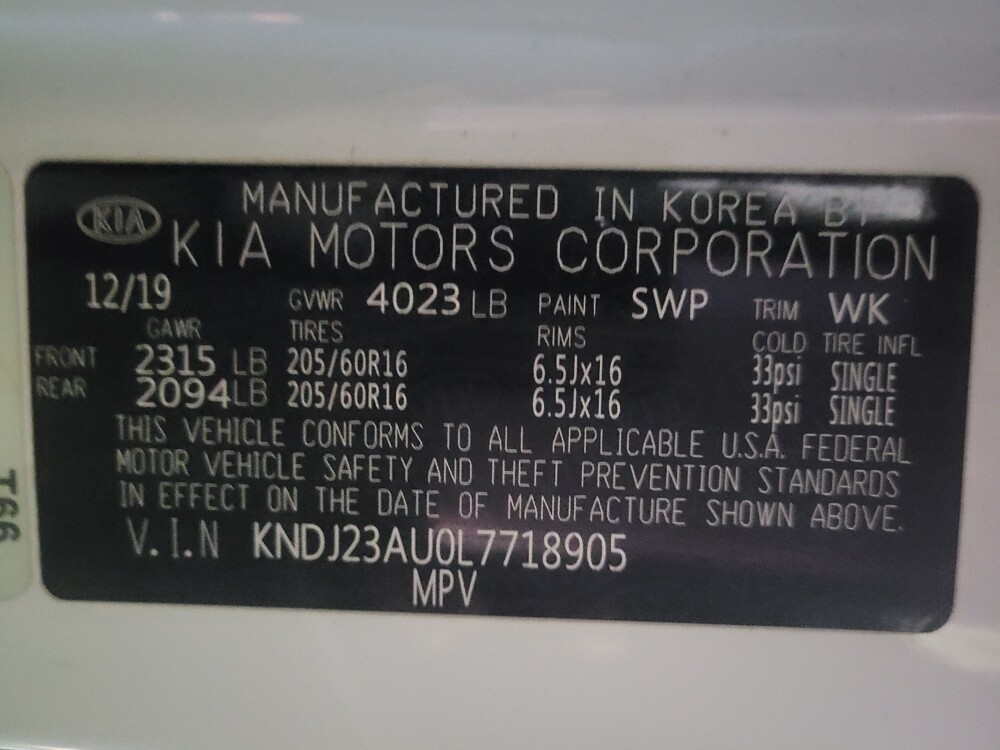 2020 Kia Soul in Union City, GA 30291 - 18107080 33