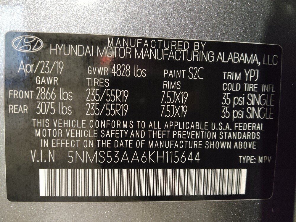 2019 Hyundai Santa Fe in Hialeah, FL 33014 - 18107104 33