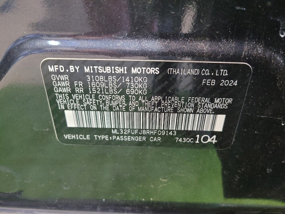 2024 Mitsubishi Mirage G4 in Columbus, OH 43228 - 18107125 33