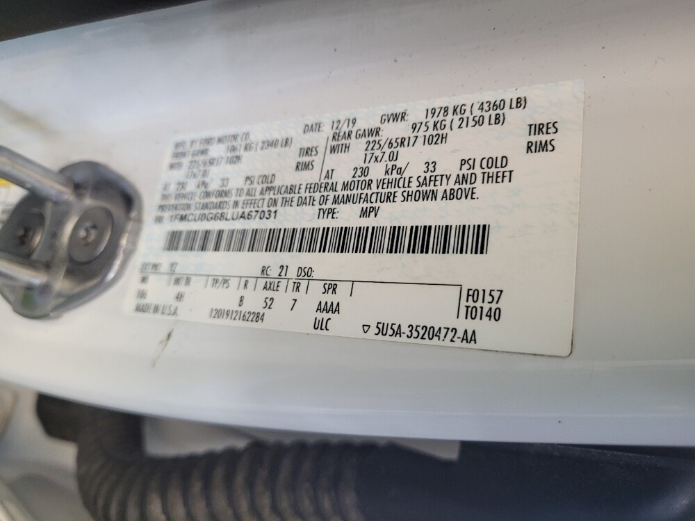 2020 Ford Escape in Columbus, OH 43228 - 18107215 33