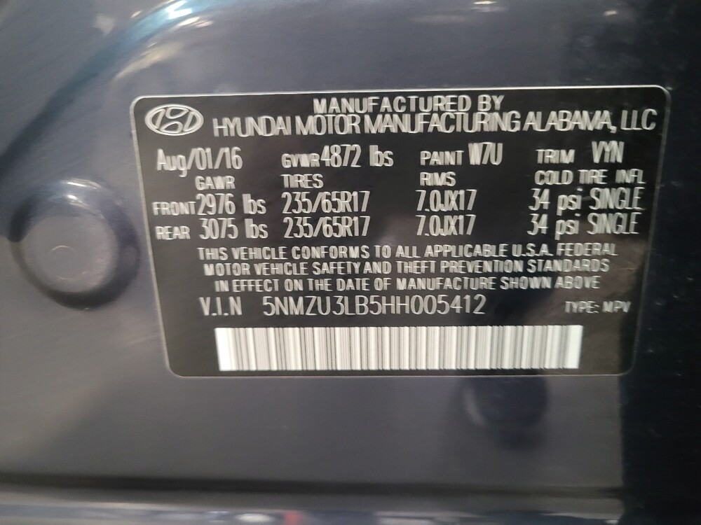 2017 Hyundai Santa Fe in Fresno, CA 93726 - 18107237 33