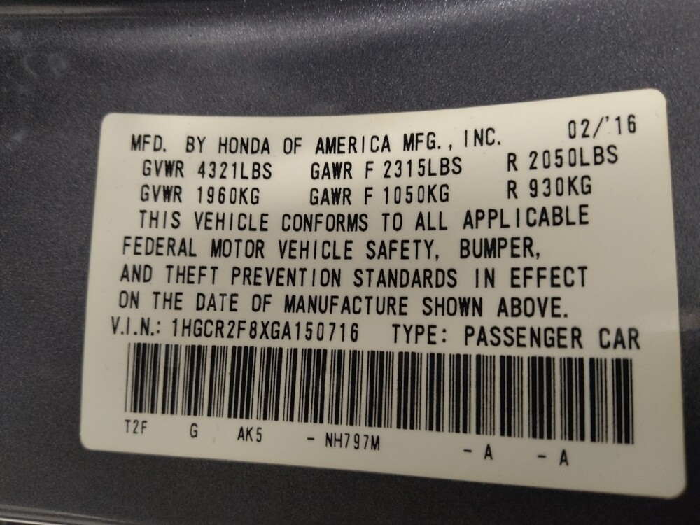 2016 Honda Accord in Birmingham, AL 35215 - 18107248 33