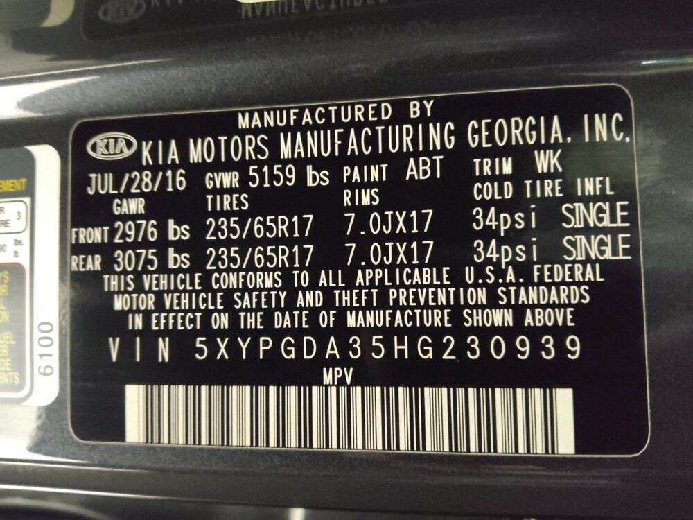 2017 Kia Sorento in Columbus, GA 31909 - 18107252 33