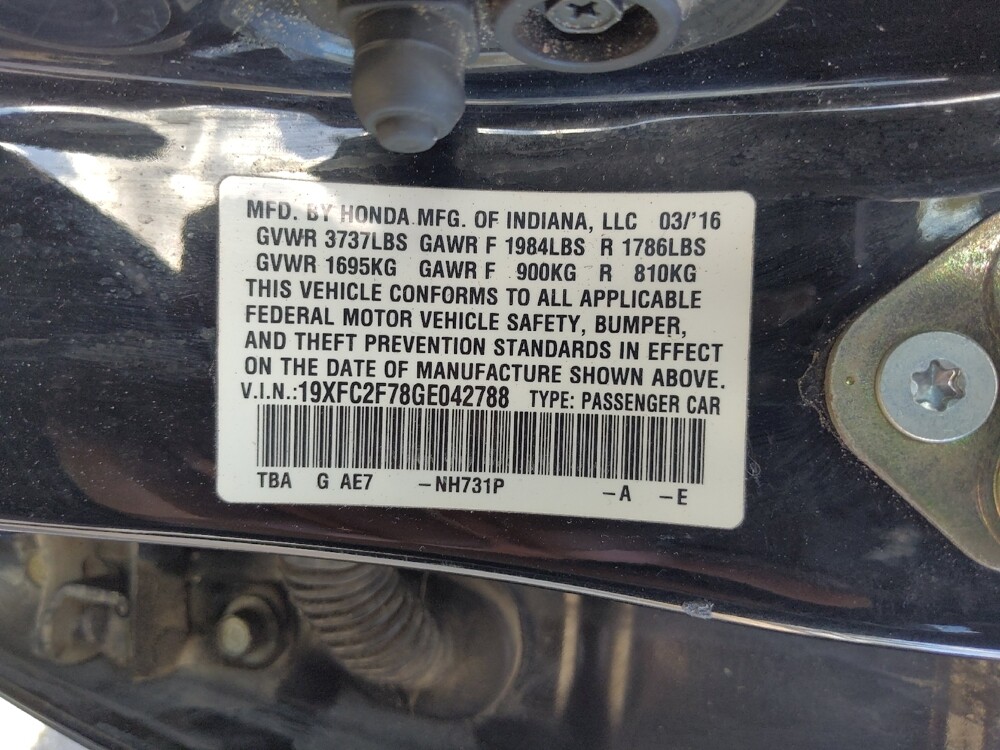 2016 Honda Civic in Tampa, FL 33619 - 18107299 25