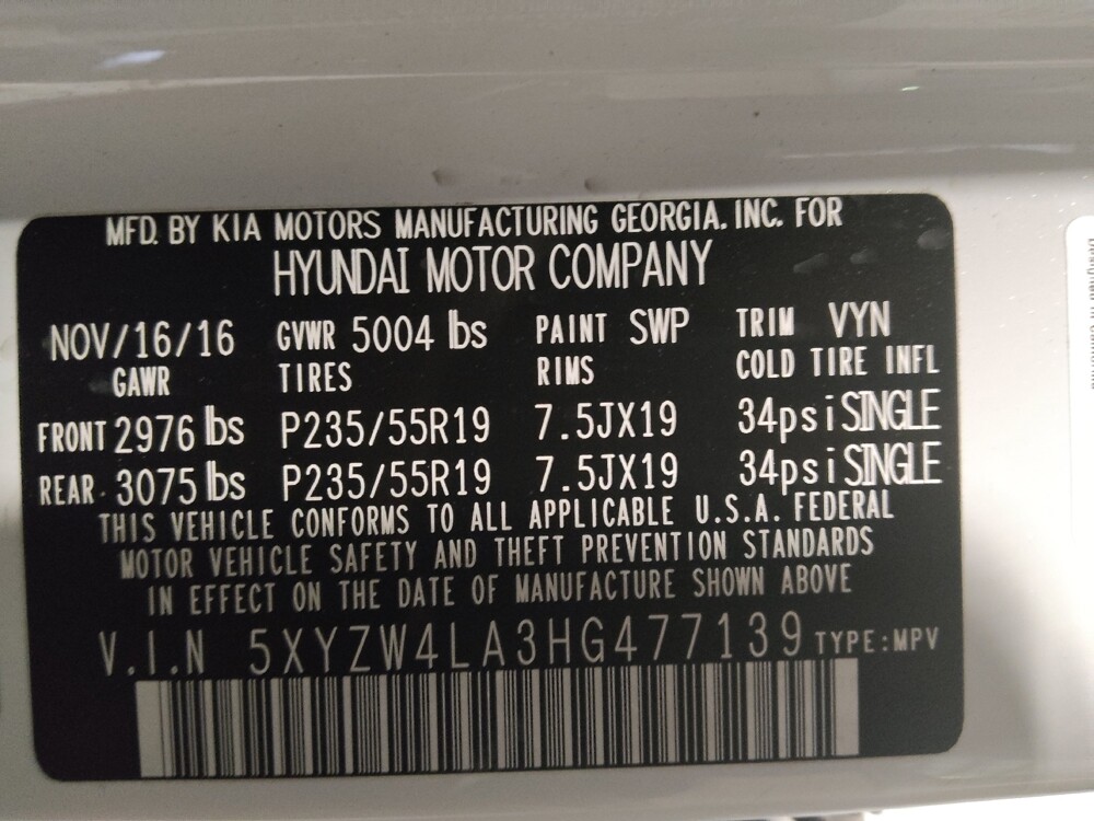 2017 Hyundai Santa Fe in Ocala, FL 34471 - 18107331 33