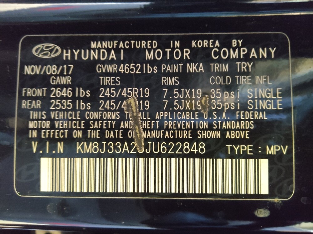 2018 Hyundai Tucson in Miami, FL 33157 - 18107337 33