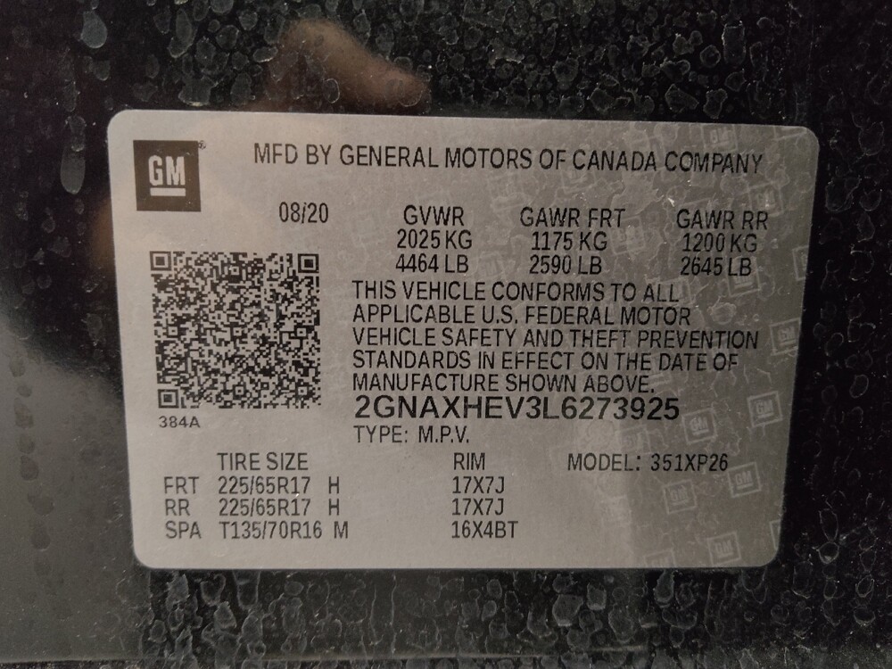 2020 Chevrolet Equinox in Lakewood, CO 80215 - 18107380 33