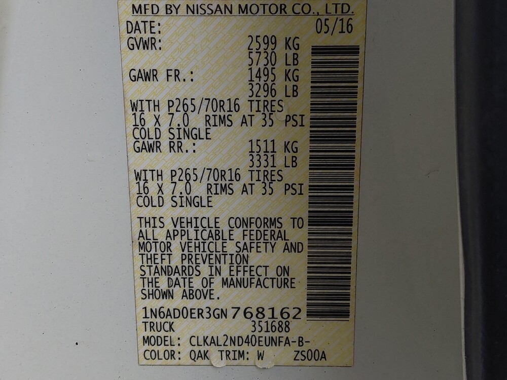 2016 Nissan Frontier in Houston, TX 77060 - 18107403 33