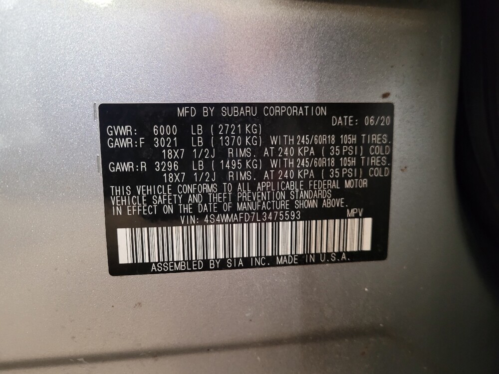 2020 Subaru Ascent in Jacksonville, FL 32210 - 18107469 33