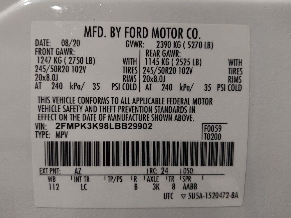 2020 Ford Edge in Jacksonville, FL 32225 - 18107515 33