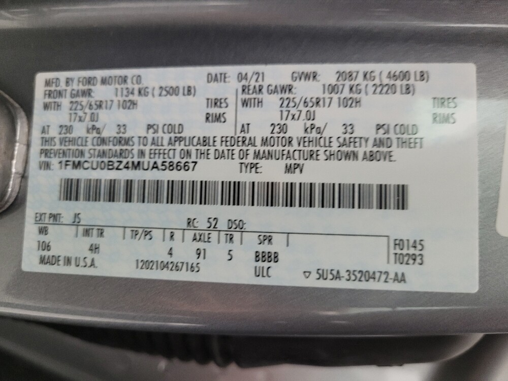 2021 Ford Escape in Mesa, AZ 85210 - 18107518 33