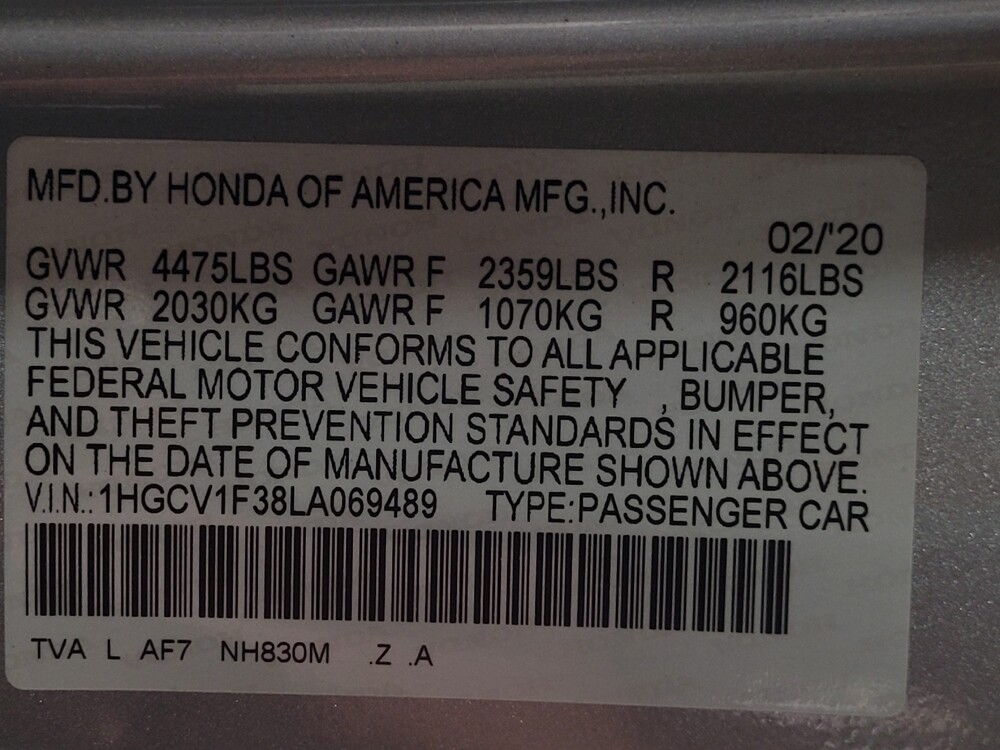 2020 Honda Accord in West Palm Beach, FL 33409 - 18107529 33