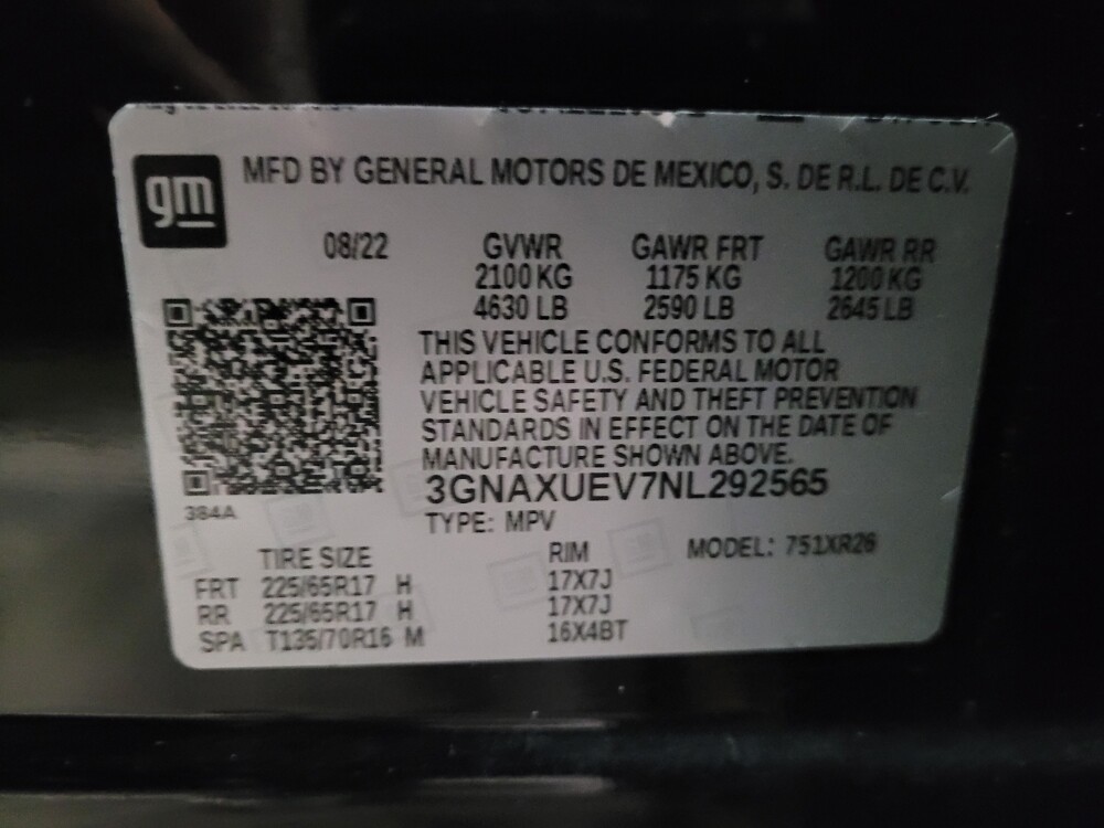 2022 Chevrolet Equinox in New Castle, DE 19720 - 18107542 33