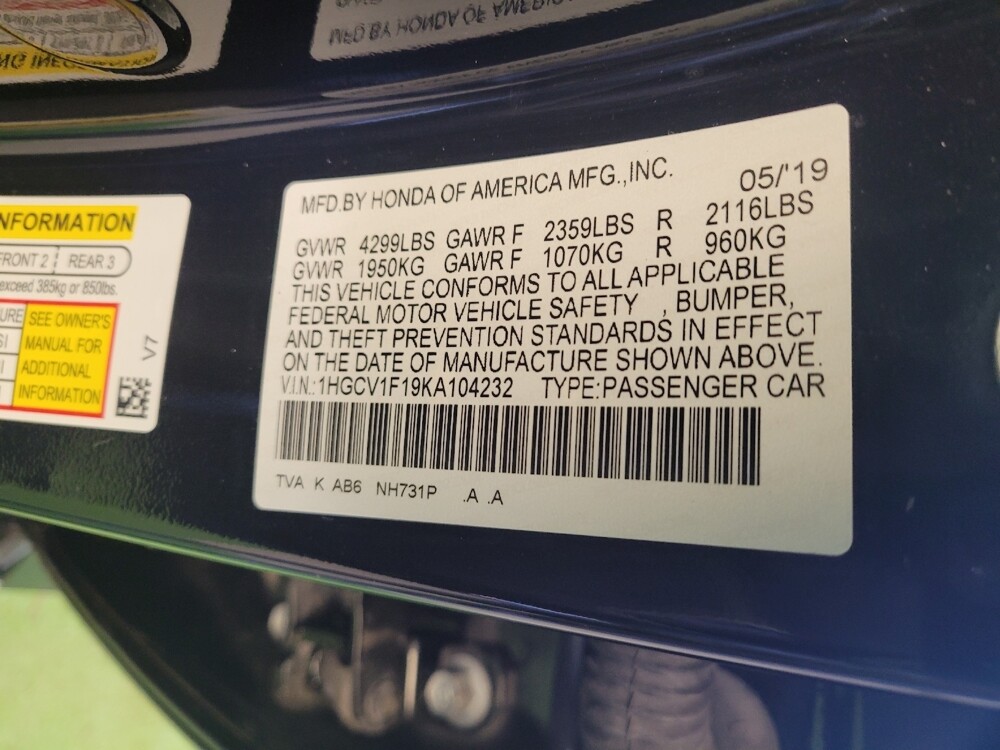 2019 Honda Accord in Columbus, OH 43228 - 18107619 33