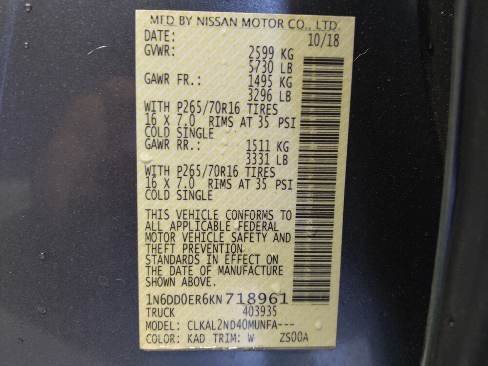2019 Nissan Frontier in Chandler, AZ 85225 - 18107661 33