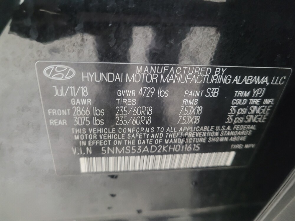 2019 Hyundai Santa Fe in Columbus, GA 31909 - 18107676 33
