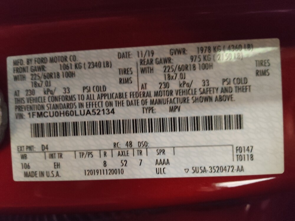 2020 Ford Escape in Sanford, FL 32773 - 18107691 33