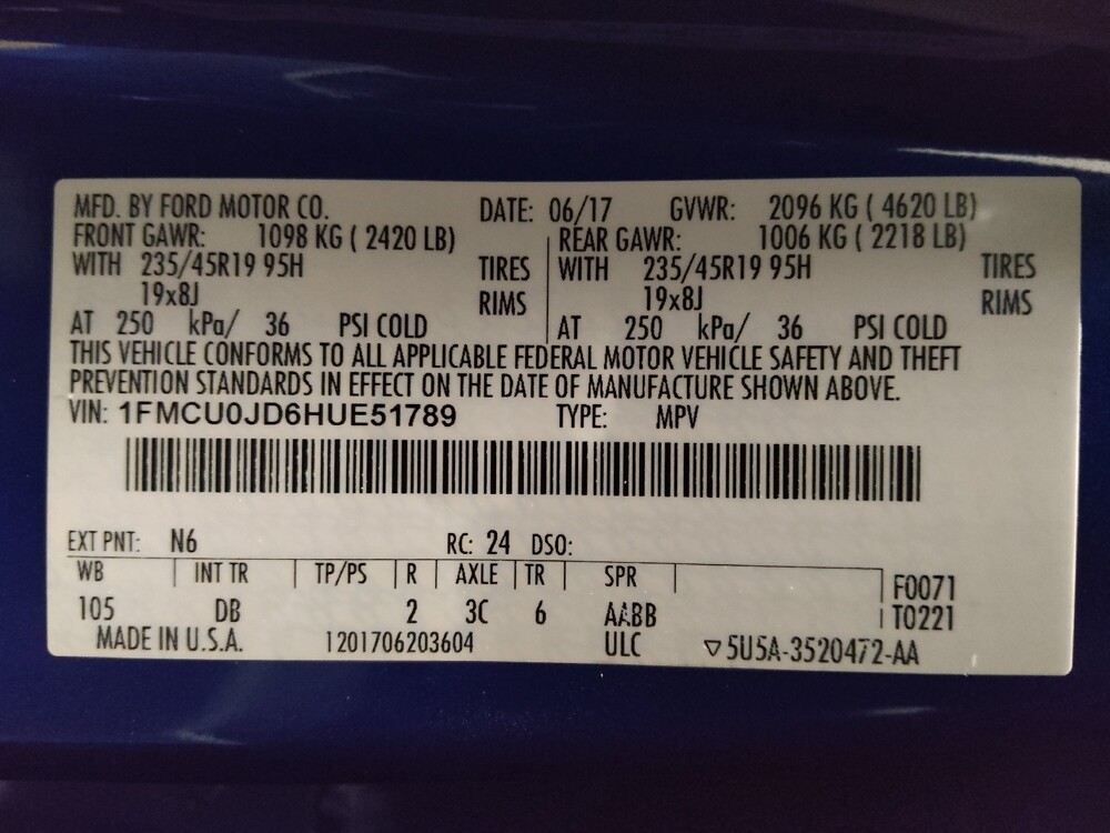 2017 Ford Escape in Sanford, FL 32773 - 18107692 33