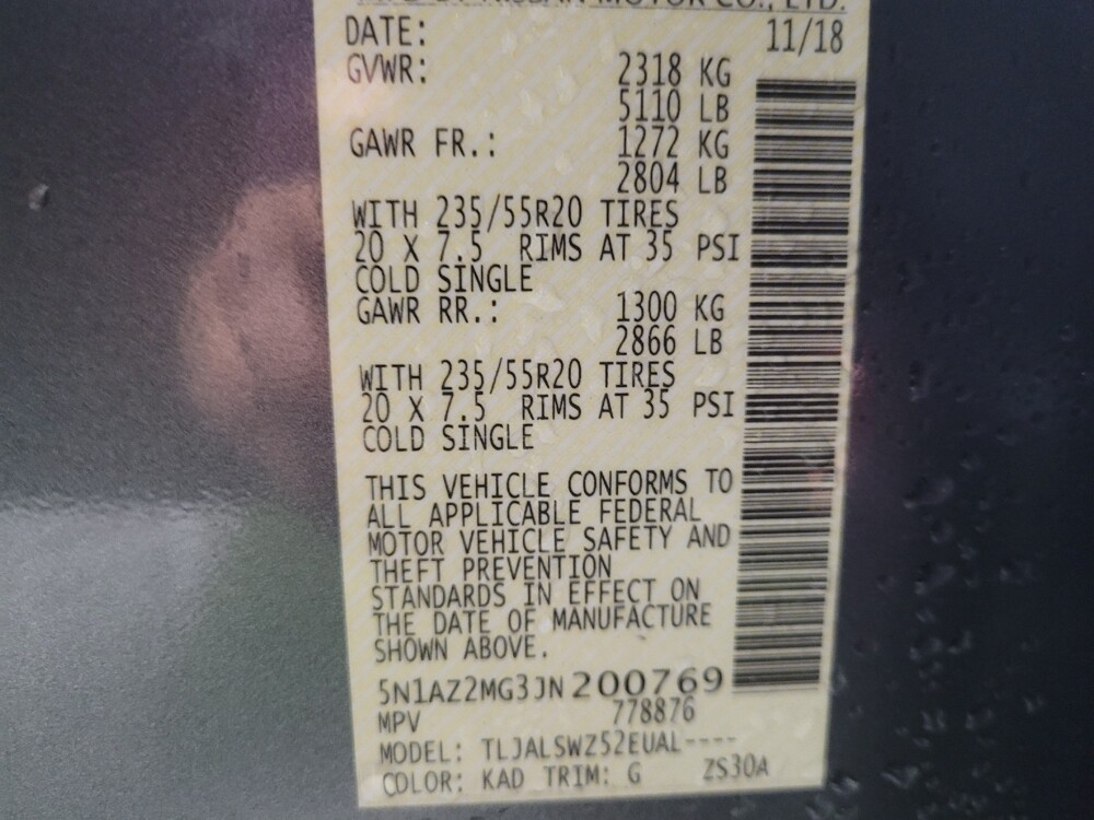 2018 Nissan Murano in Columbus, GA 31909 - 18107696 33