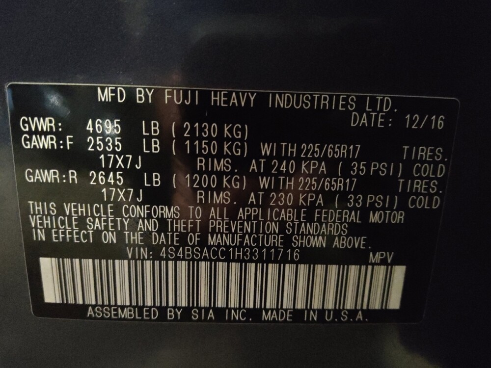 2017 Subaru Outback in Marietta, GA 30062 - 18107733 33