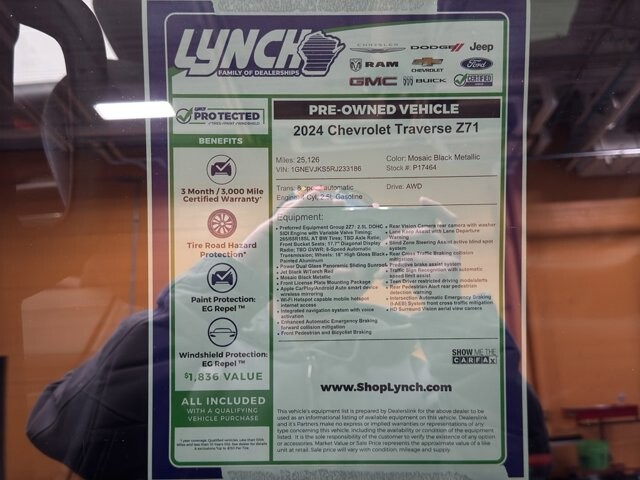 2024 Chevrolet Traverse in Burlington, WI 53105 - 18107790 43