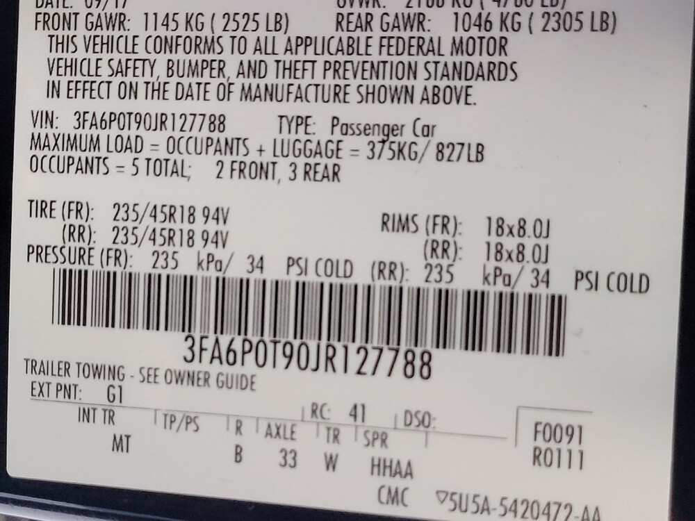 2018 Ford Fusion in Riverside, CA 92504 - 18107820 33