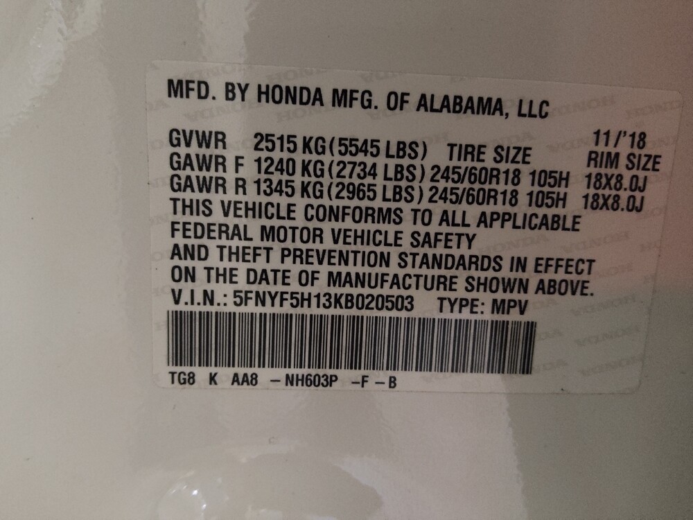 2019 Honda Pilot in Duluth, GA 30096 - 18107845 33