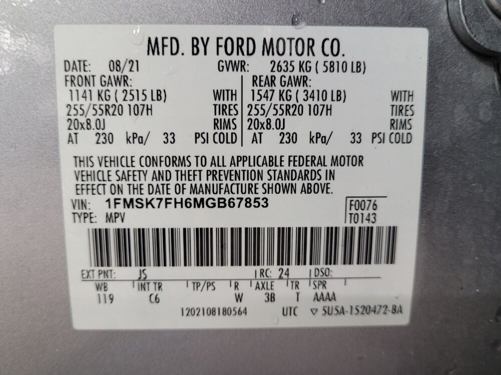 2021 Ford Explorer in Tallahassee, FL 32304 - 18107890 33