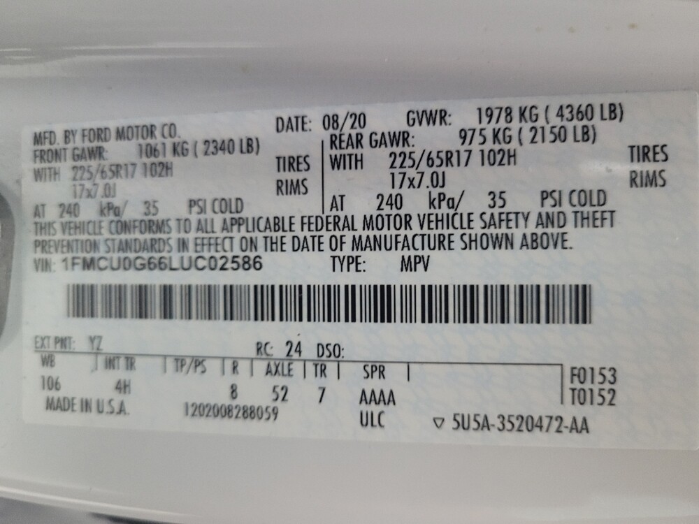 2020 Ford Escape in Fort Myers, FL 33907 - 18107898 33