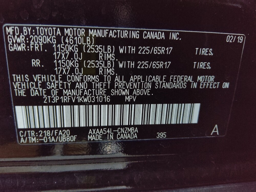 2019 Toyota RAV4 in Tampa, FL 33619 - 18107905 33