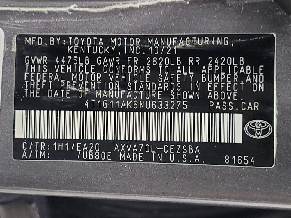 2022 Toyota Camry in Antioch, TN 37013 - 18107985 33