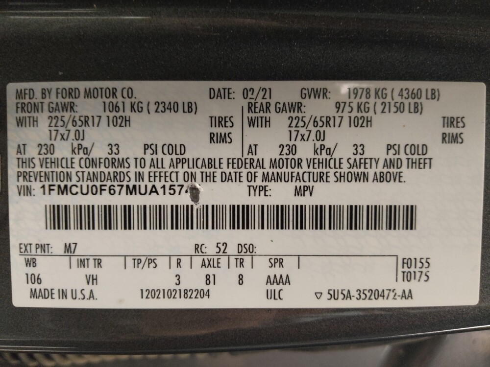 2021 Ford Escape in Houston, TX 77060 - 18108001 33