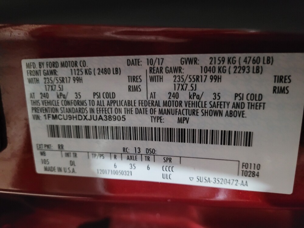 2018 Ford Escape in Newport News, VA 23601 - 18108021 33