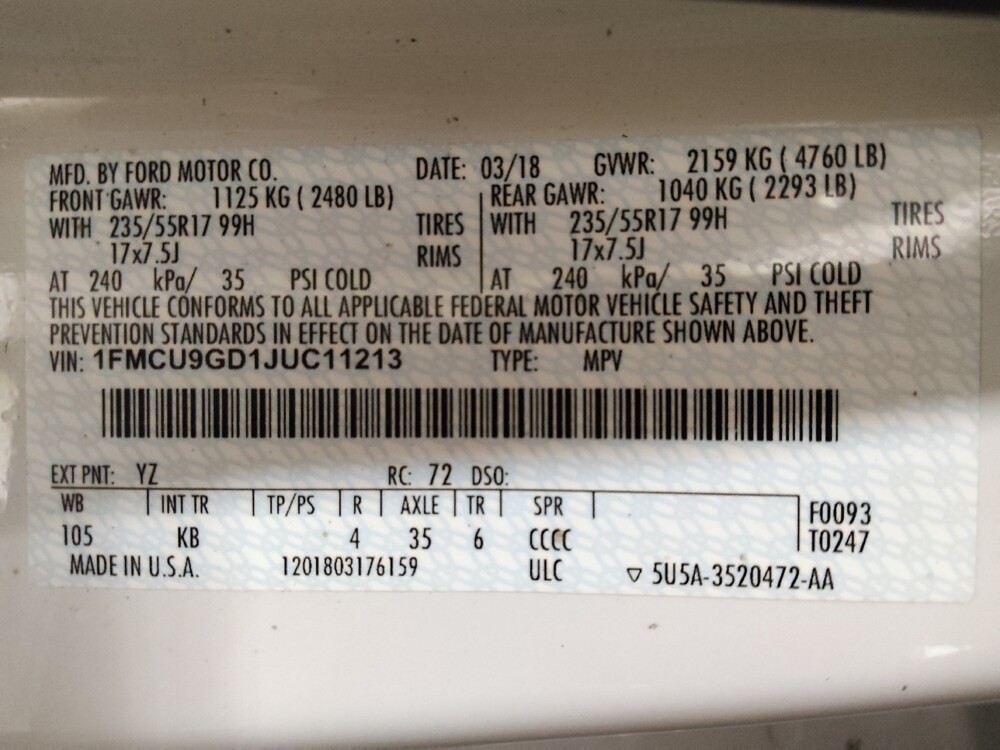 2018 Ford Escape in Kissimmee, FL 34744 - 18108061 33