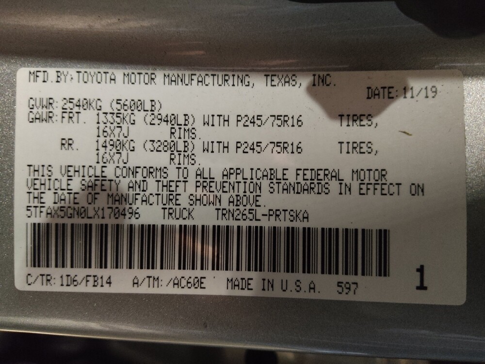 2020 Toyota Tacoma in Ocala, FL 34471 - 18108107 33