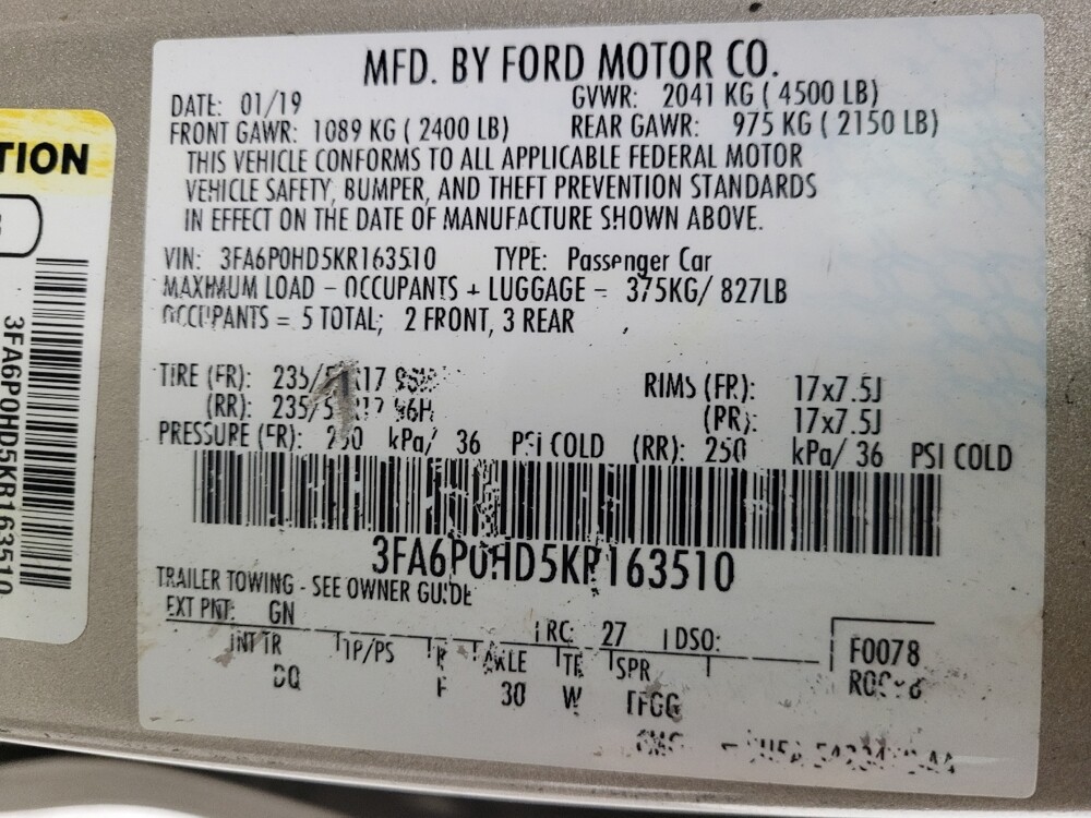 2019 Ford Fusion in Savannah, GA 31419 - 18108111 33