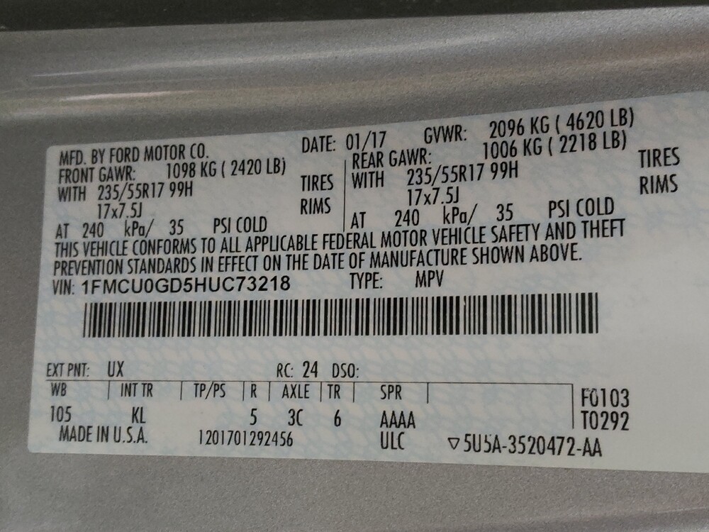 2017 Ford Escape in Greenville, SC 29607 - 18108117 33