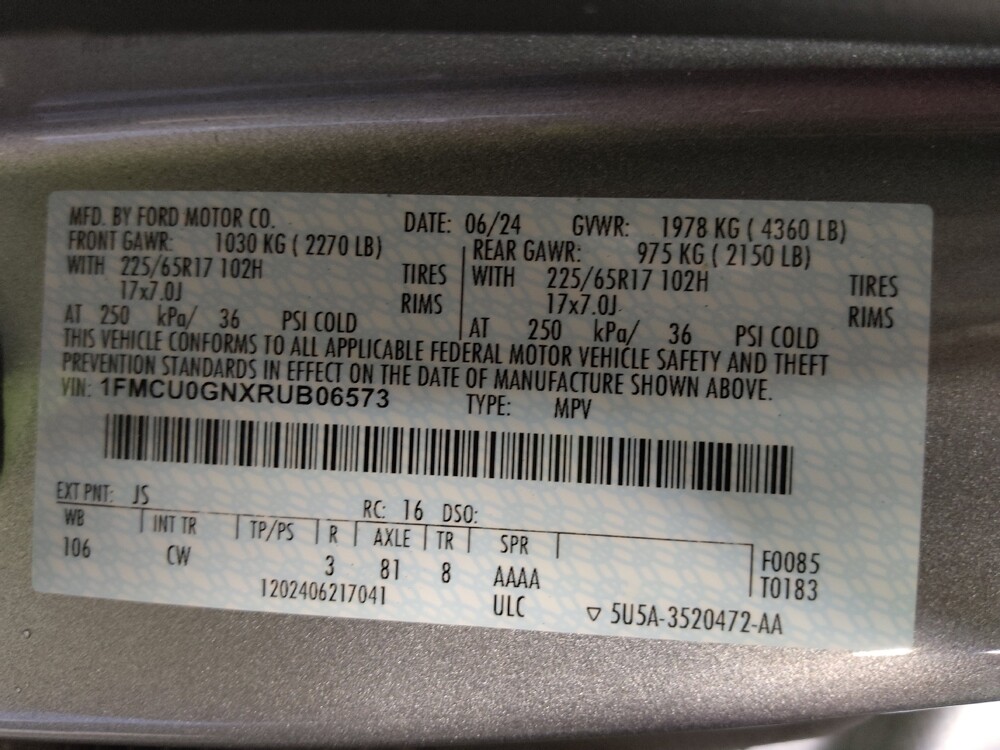 2024 Ford Escape in Tampa, FL 33612 - 18108128 33