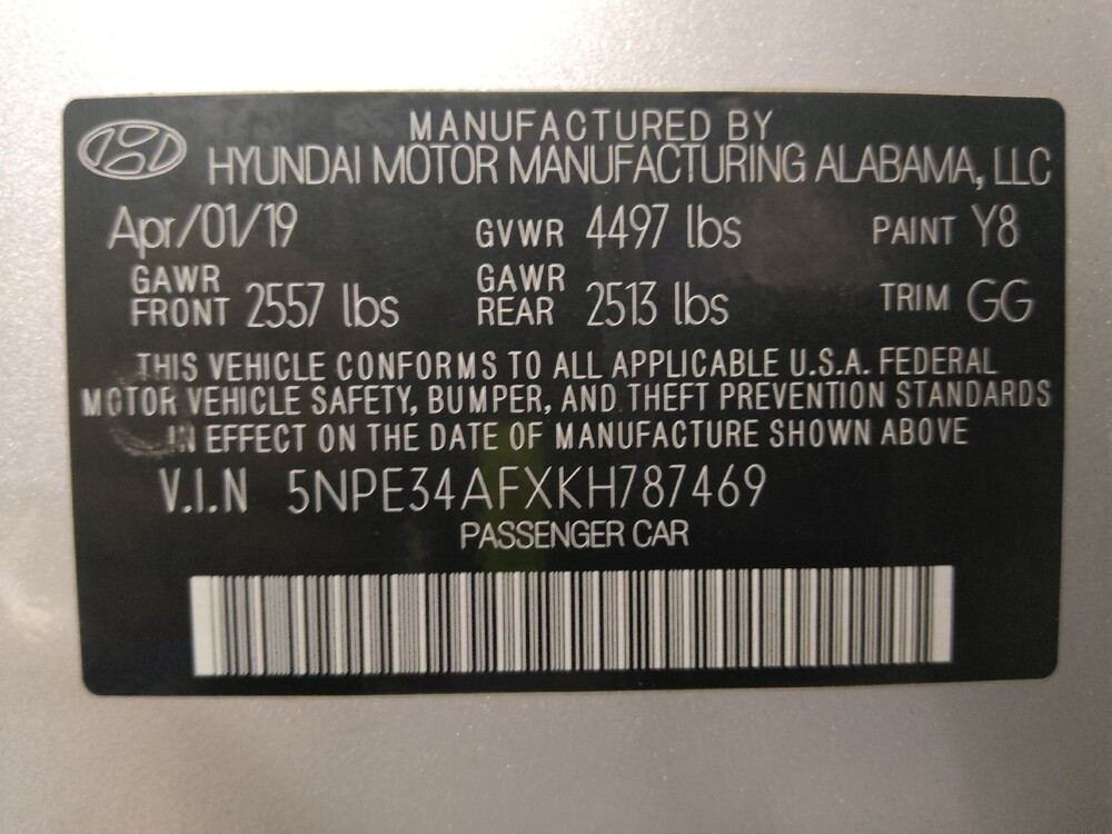 2019 Hyundai Sonata in Tampa, FL 33612 - 18108171 33