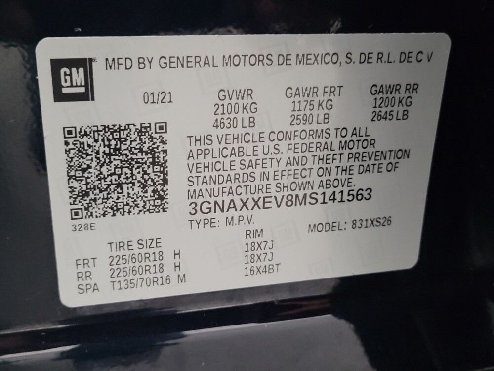 2021 Chevrolet Equinox in Downey, CA 90241 - 18108185 33