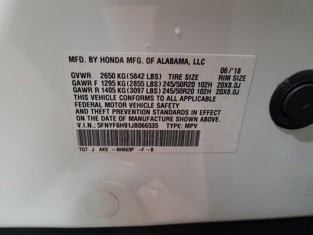 2018 Honda Pilot in New Castle, DE 19720 - 18108198 33