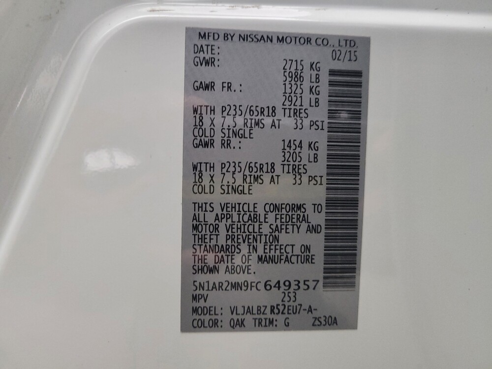 2015 Nissan Pathfinder in Taylor, MI 48180 - 18108262 33