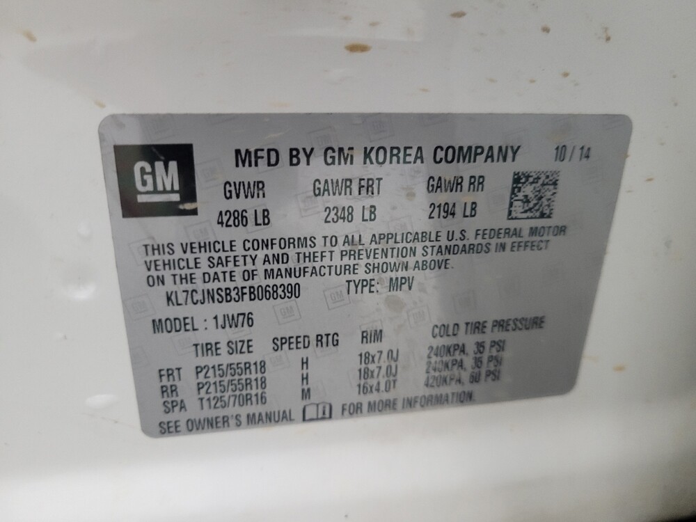 2015 Chevrolet Trax in Madison, TN 37115 - 18108265 33